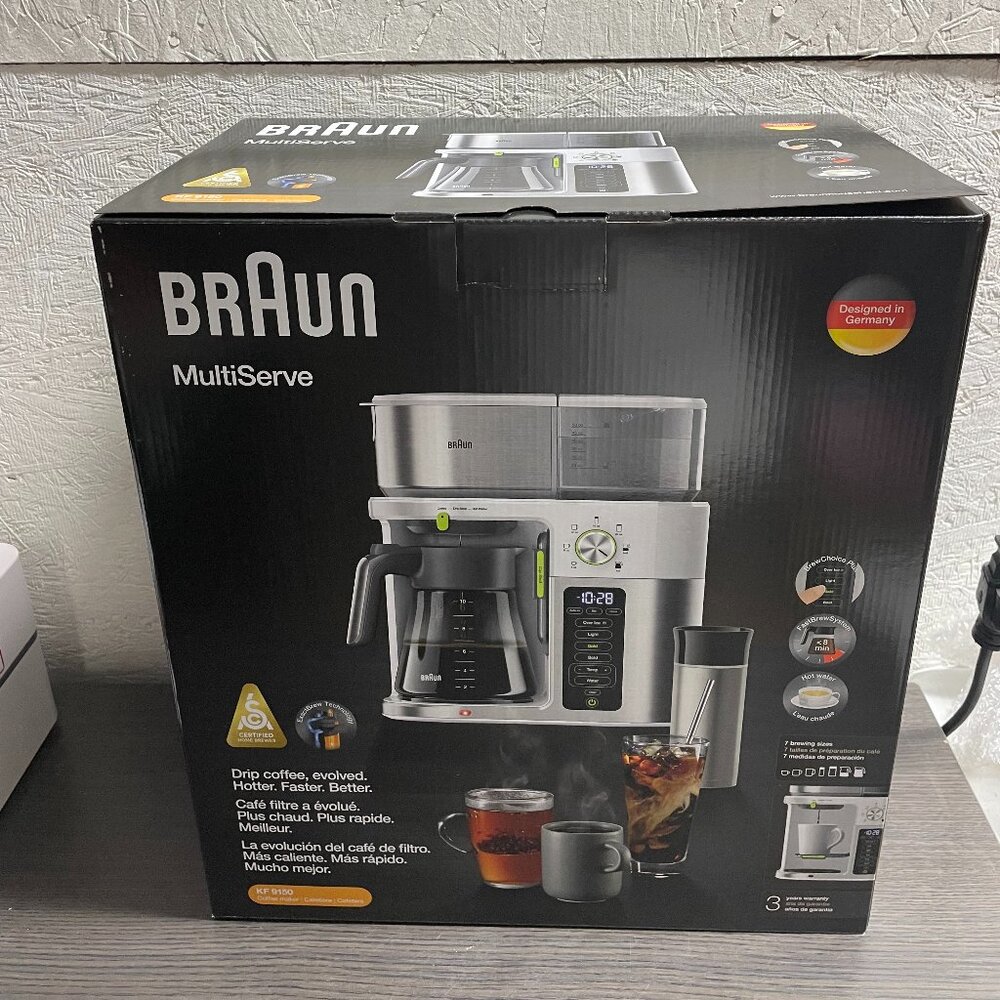 Braun - MultiServe Drip Coffee - White/Stainless Steel KF9150WH